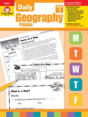 cover image of Daily Geography Practice, Grade 1